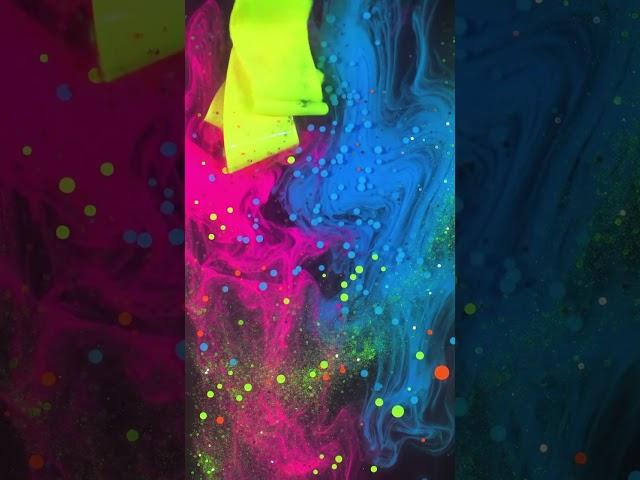 Neon Slime GALAXY Swirl! 朗 Most Satisfying Colors You'll See Today 