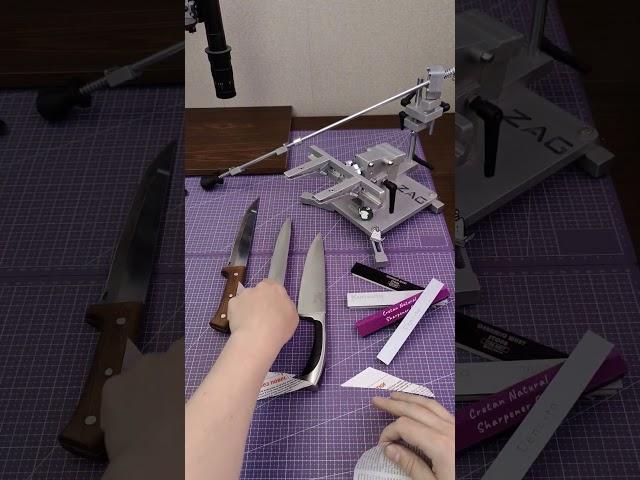 ТЕСТЫ АБРАЗИВА Ueno-to, Kunsuto 2000, Spyderco Ceramic FINE, Критский камень. Zag F1, Zag Max