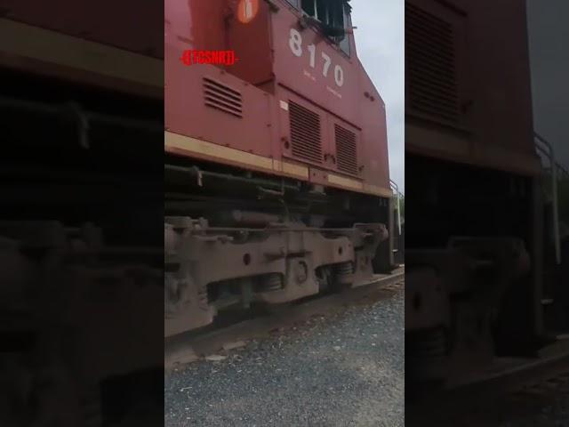 FULL SPEED AHEAD!!! CPKC 100 knocks over my Tripod [Warning never stand too close to the tracks]