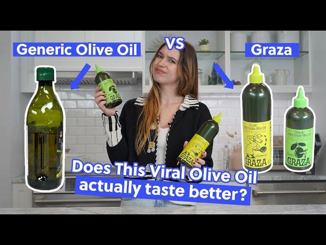 I Tried the VIRAL Graza “Drizzle” & “Sizzle” Extra Virgin Olive Oil Set | Take My Money