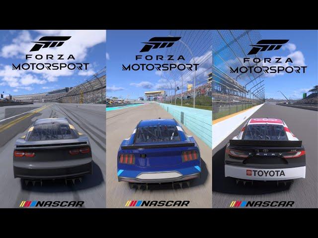 Forza Motorsport - 2024 NASCAR Next Gen Cars Update | Camaro ZL1 | Mustang Dark Horse | Camry XSE