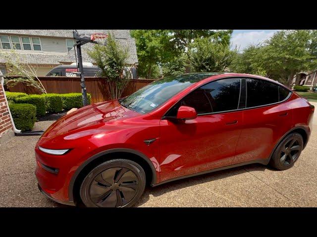 2026 Model Y Juniper Ultra Red - Wheel Cover replacement by Teslaunch better than factory! @tesla