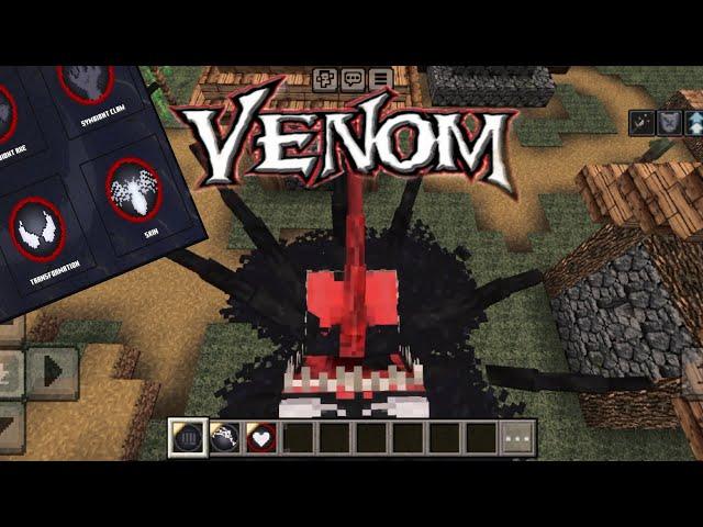 I become VENOM || Best Venom mob in Minecraft PE   (Hindi, India)