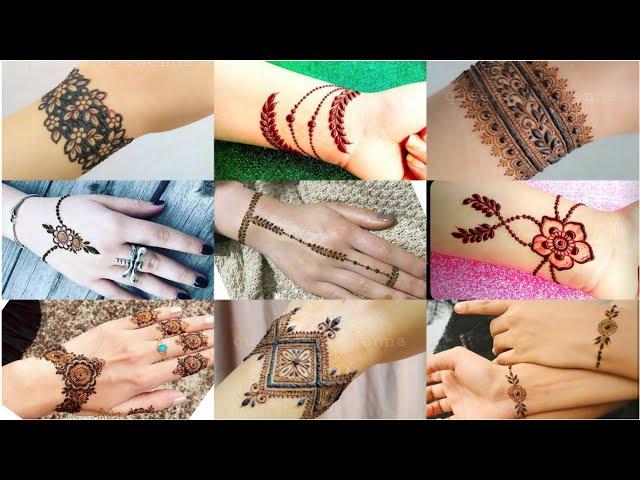 Bracelet mehndi design 2023 | simple mehndi design | easy mendini design @StylewithDuaFatima