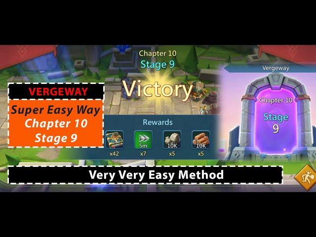 Super Easy Vergeway Chapter 10 Stage 9 Lords Mobile - Глава 10 Этап 9 Прохождение Испытание Грань