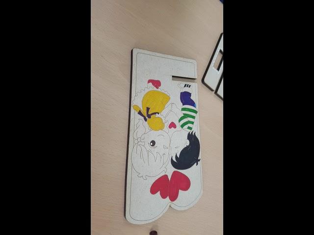 우드아트수업(서울중화중학교에서 우드아트 폰거치대수업)