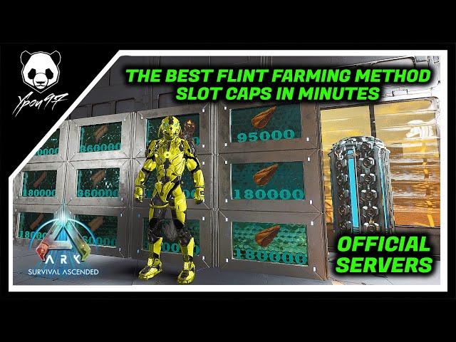 The Best Flint Farming Method - Slot Caps In Minutes | ARK: Survival Ascended