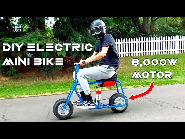 How to Build a DIY Electric Mini Bike - 7,000W INSANE E-BIKE