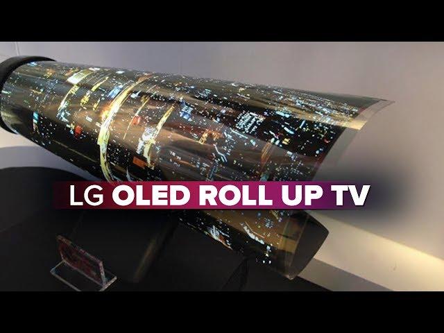 LG OLED TV rolls up like a piece of paper