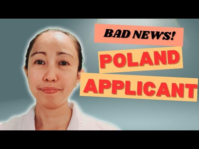 BAD NEWS: APPLICANT PAPUNTA NG POLAND || MADEL DELOS REYES