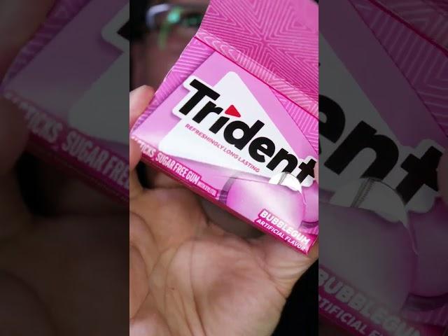 Trident Bubblegum Sugar Free Gum #DoctorTristanPeh #ASMR #Shorts #BubbleGum