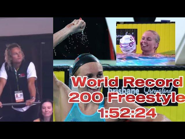 WORLD RECORD ARIARNE TITMUS 200 FREE AUS OLYMPIC TRIALS