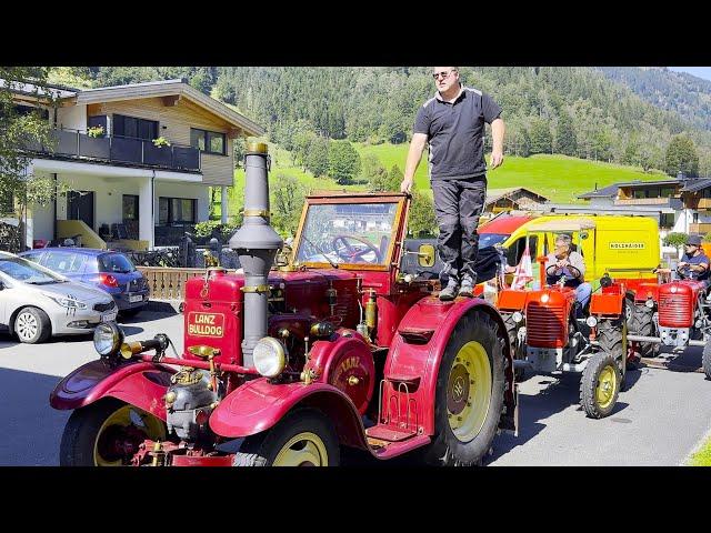 Lanz Bulldogs müssen (Shell GTL Fuel) - Tanken in Fusch 22. Traktor WM am Großglockner 20.09.2024