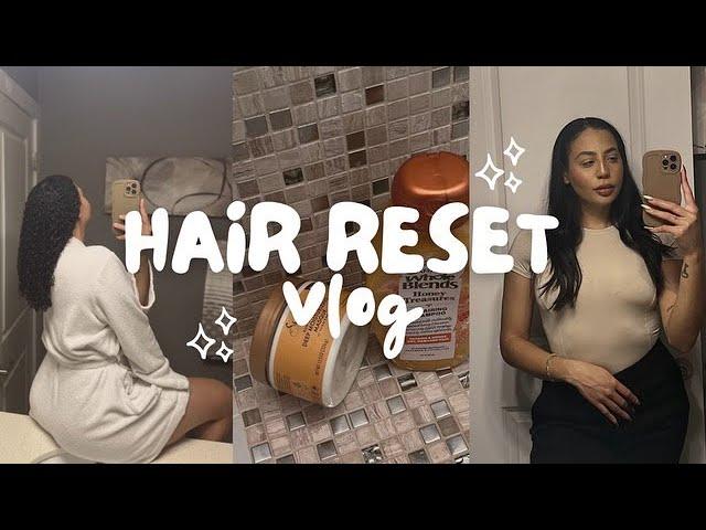 SUMMER HAIR RESET VLOG hair routine for MAXIMUM growth & moisture