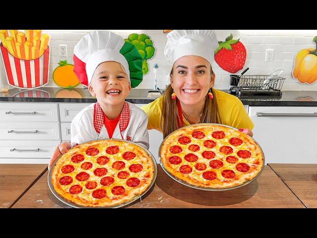 Vlad y Niki aprenden a cocinar pizza y exploran el camión de helados de las nuevas mamás