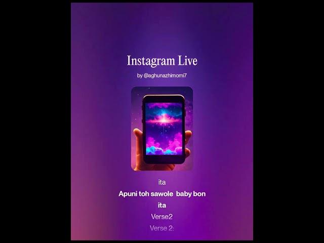 Instagram Live lyrics video