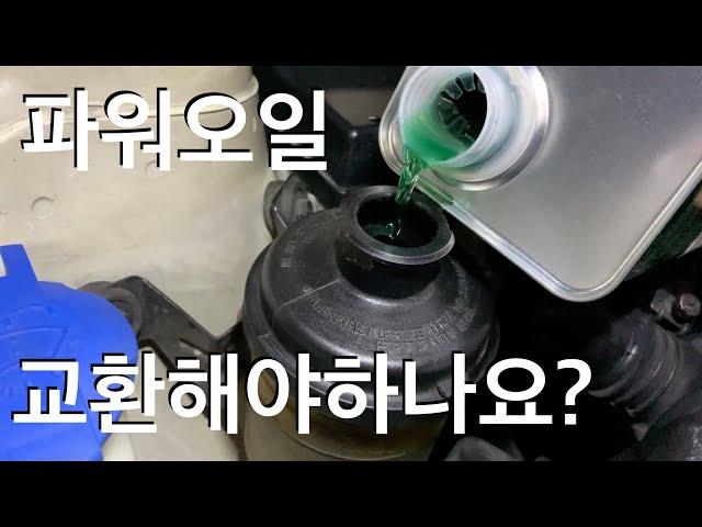 젠쿱 파워오일 교체! 근데 꼭 해야하나요? / 자가정비