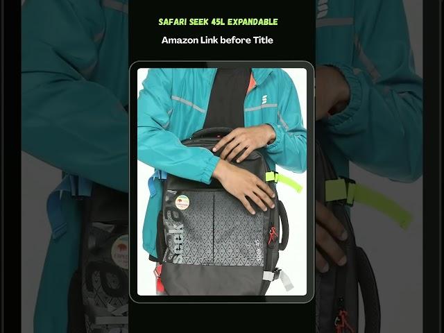 Safari Seek 45L Laptop Backpack #shorts #laptopbackpack