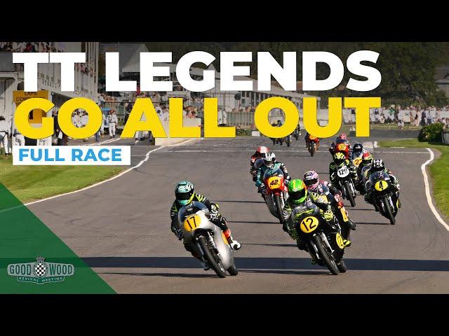 McGuinness vs Brookes vs Dunlop | 2023 Barry Sheene Memorial Trophy full race | Goodwood Revival