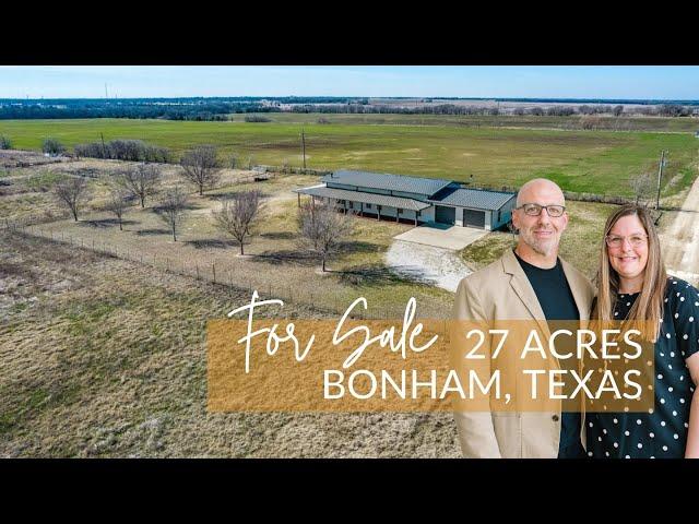 For Sale! Escape to 27 Private Acres in Prime Bonham Location