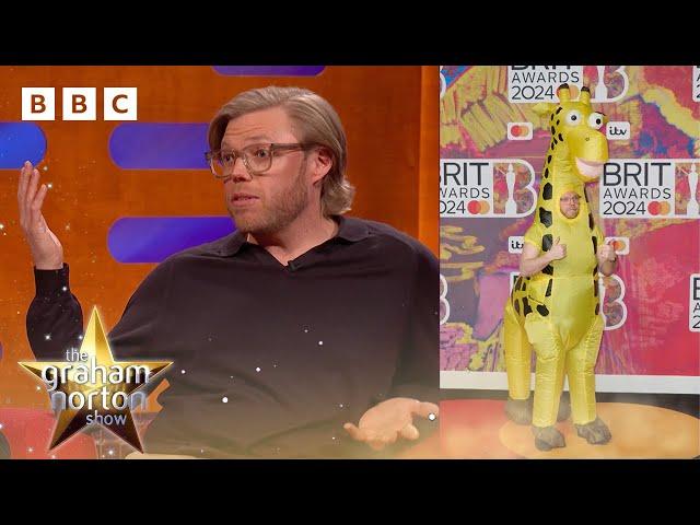 Why Rob Beckett dressed up as a giraffe at the BRIT Awards | The Graham Norton Show - BBC