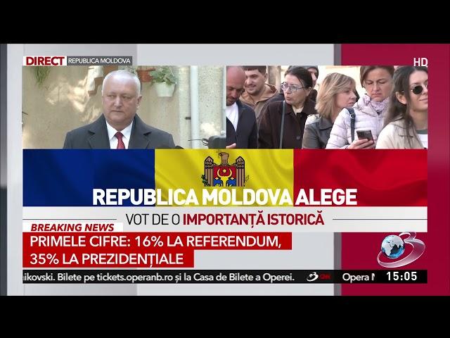 Igor Dodon a votat. Fostul președinte al Rep. Moldova nu a participat la referendum