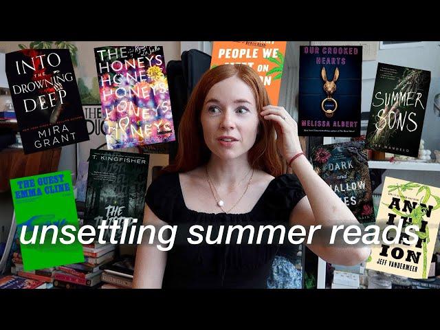 creepy summer book recommendations 🪰 mermaids, dark fairytales, summer camps, haunted woods, horror