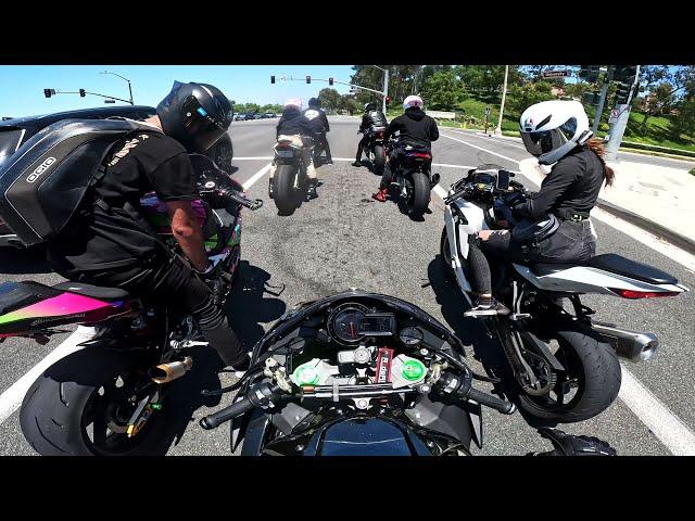 Ninja H2 Rides w/ Friends On 4th of July