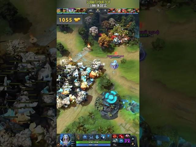 CM eats the biggest stack on Dota 2 #dota2 #shorts #crystalmaiden