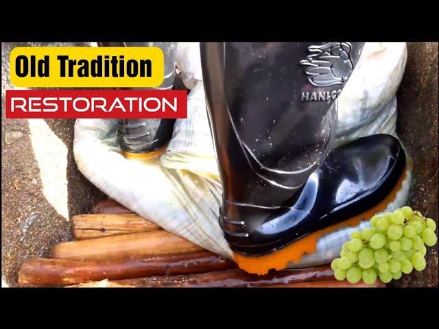 Restoring an old tradition of making grape molasses || نحوه تهیه و تولید شیره انگور