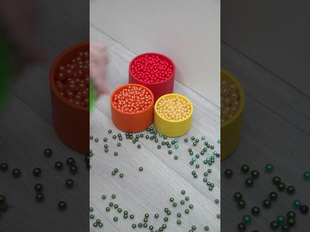  Rainbow Beads. Reverse video. ASMR#reverse #beads #dominogirl