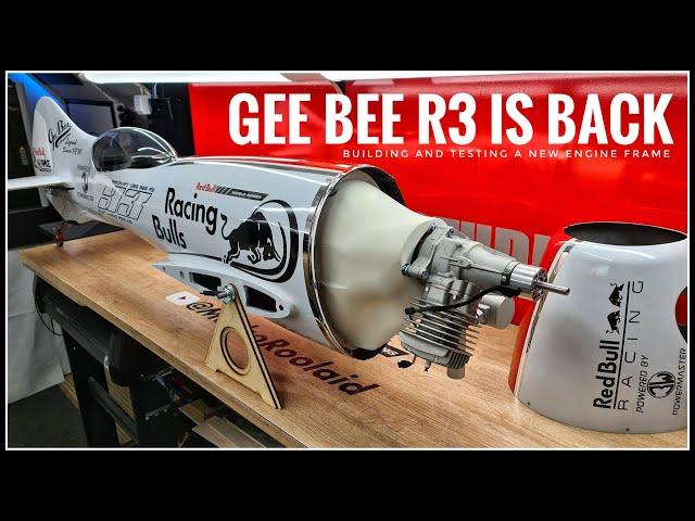 Gee Bee R3 Returns! RC airplane. Engine Mount Upgrade & High-Tech Bambu Lab H2D 3D Printing
