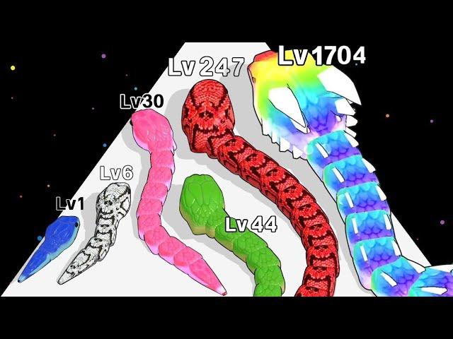 Snake Clash - Level Up Snake Evolution Max Level Gameplay