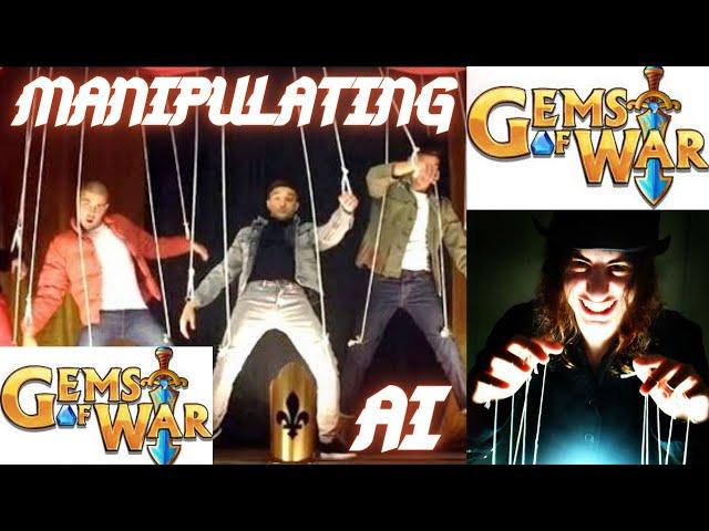 Gems of War how to manipulate the AI | Guild Wars & Arena secret hack strategy to win more beginner