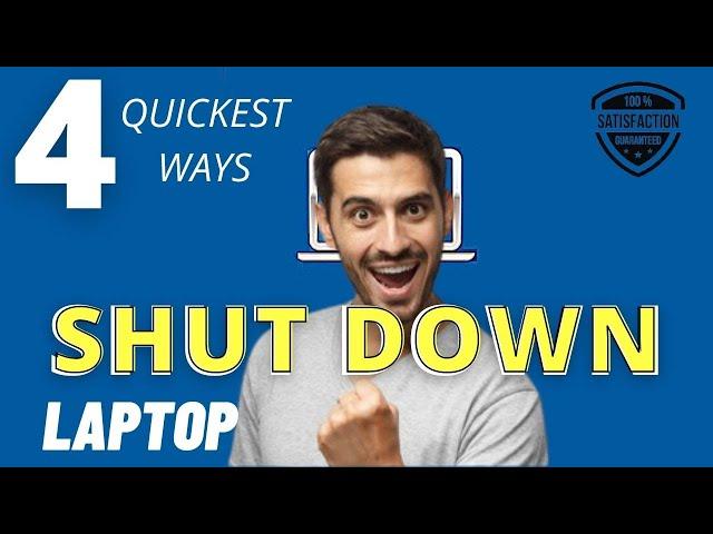 How to Shutdown LAPTOP with Keyboard (Quickly)