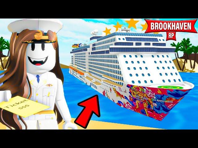 HO APERTO UNA CROCIERA PER FARE UNA VACANZA SU BROOKHAVEN ROBLOX!