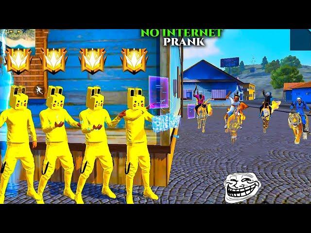 NEW NO INTERNET PRANK | FREE FIRE FUNNY GAMEPLAY | NADIYA FF