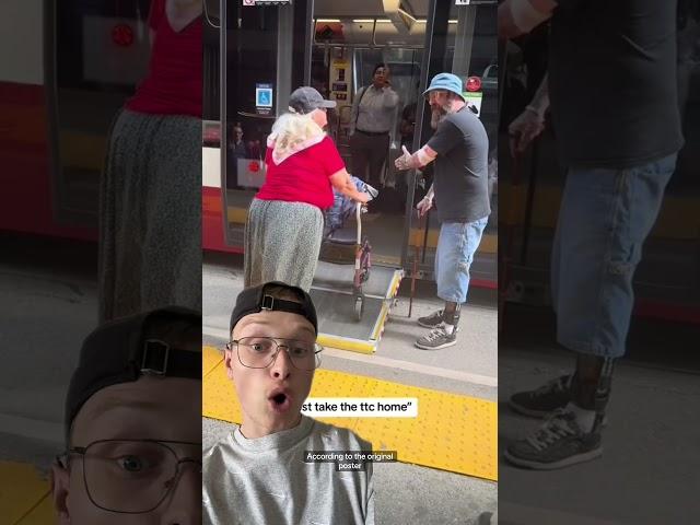 A tense moment that delayed the TTC was captured on video #toronto #ttc #transit #commute