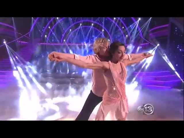 Charlie White dancing with Meryl Davis on DWTS 5 20 14