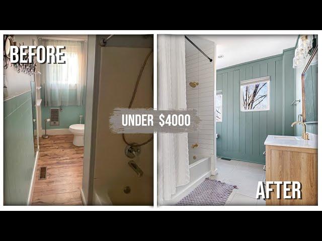 Epic Bathroom Transformation | DIY Bathroom remodel under $4000