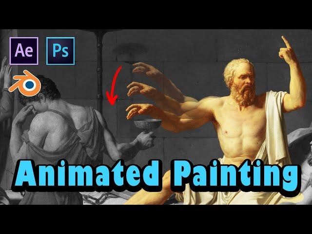 Animated painting - Photoshop, Blender, After effects