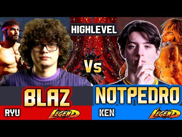  SF6 (Blaz vs NOTPEDRO) - Ryu vs Ken ▰ Street Fighter 6 Gameplay High Level