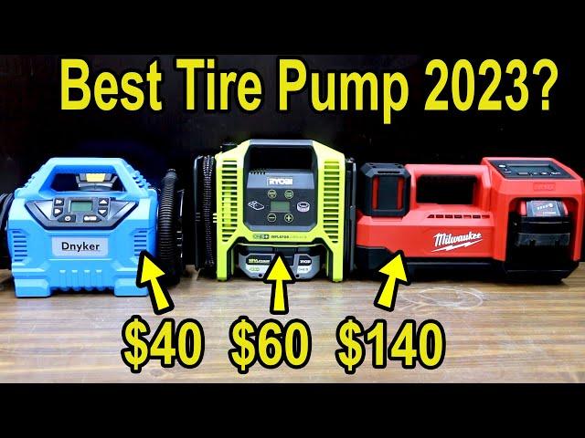 Best Tire Pump? Let's Settle This!  Milwaukee vs DeWalt, Makita