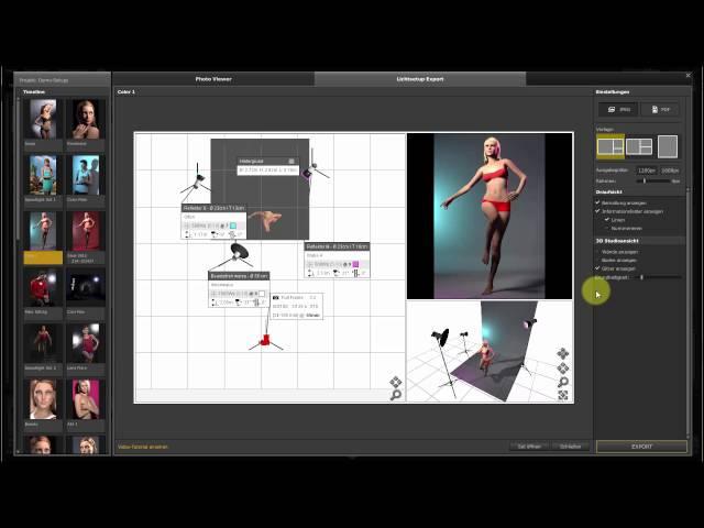 Photo Viewer and Lighting Diagram Export | English