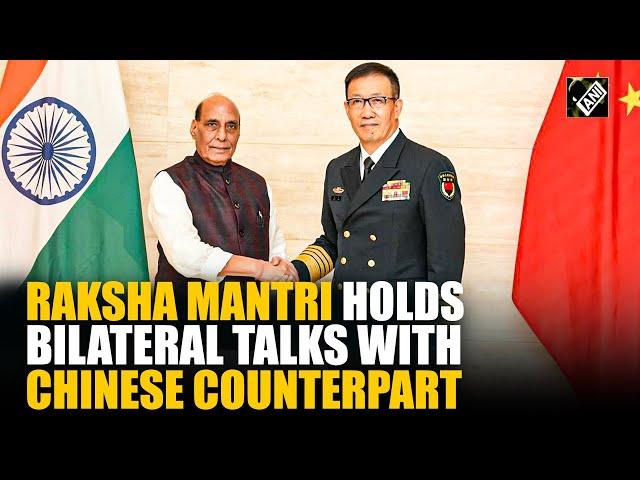 Defence Minister Rajnath Singh holds bilateral talks with Chinese Defence Minister Dong Jun