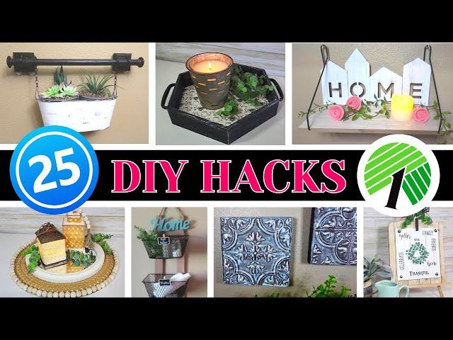 25 *GENIUS* Dollar Store HACKS -  HIGH-END Dollar Tree $1 DIYS