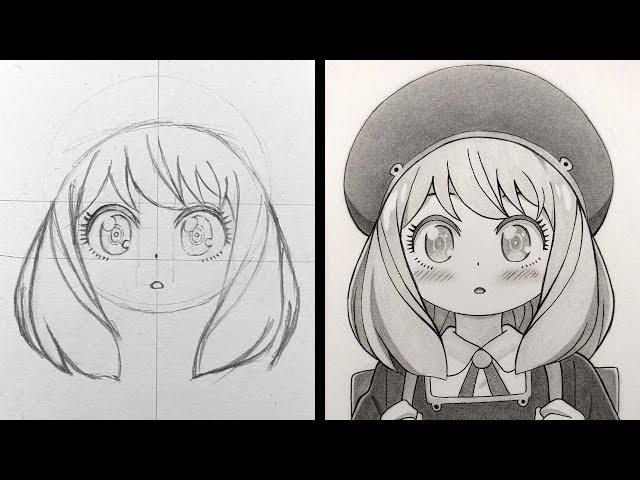 How to Draw Anya Forger | drawing tutorial | easy to draw