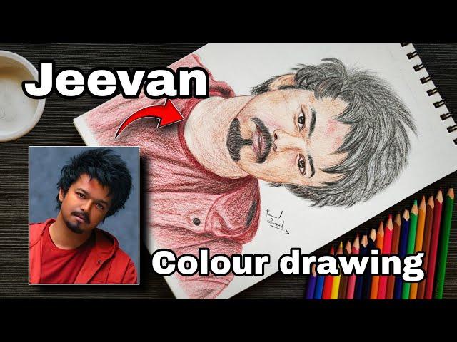 JEEVAN Colour Drawing  #goat #jeevan #drawing #artwork #artist #coloring #youtuber  #vijaydrawing