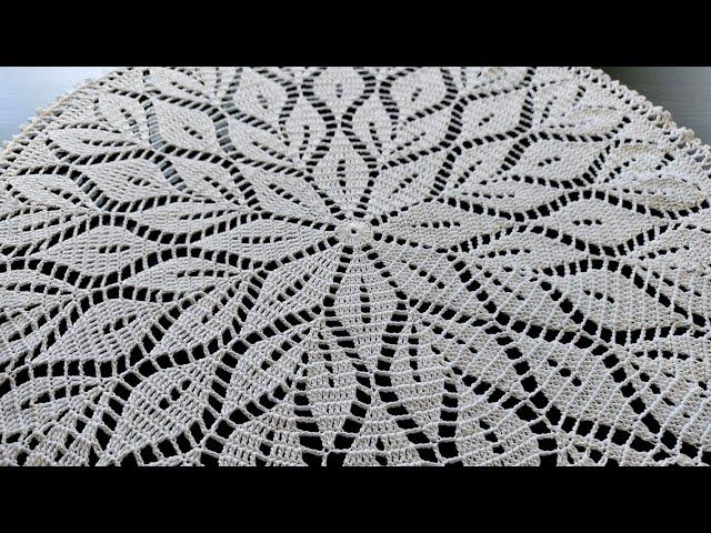 Crochet Doily,  PART 1 Step by step instructions,  41cm, #crochet #crochetworldcreations