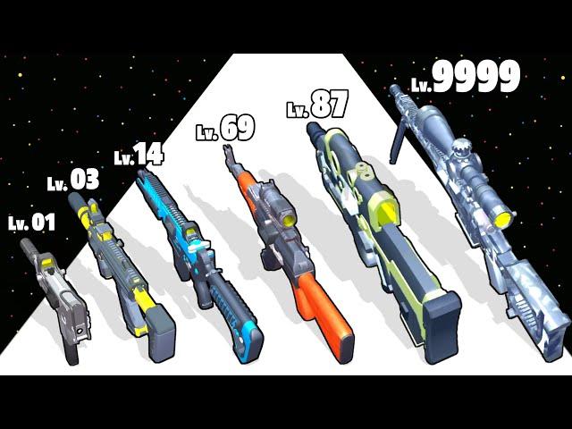 Magazine Stack Rush - Level Up Gun Max Level Gameplay (All Level)